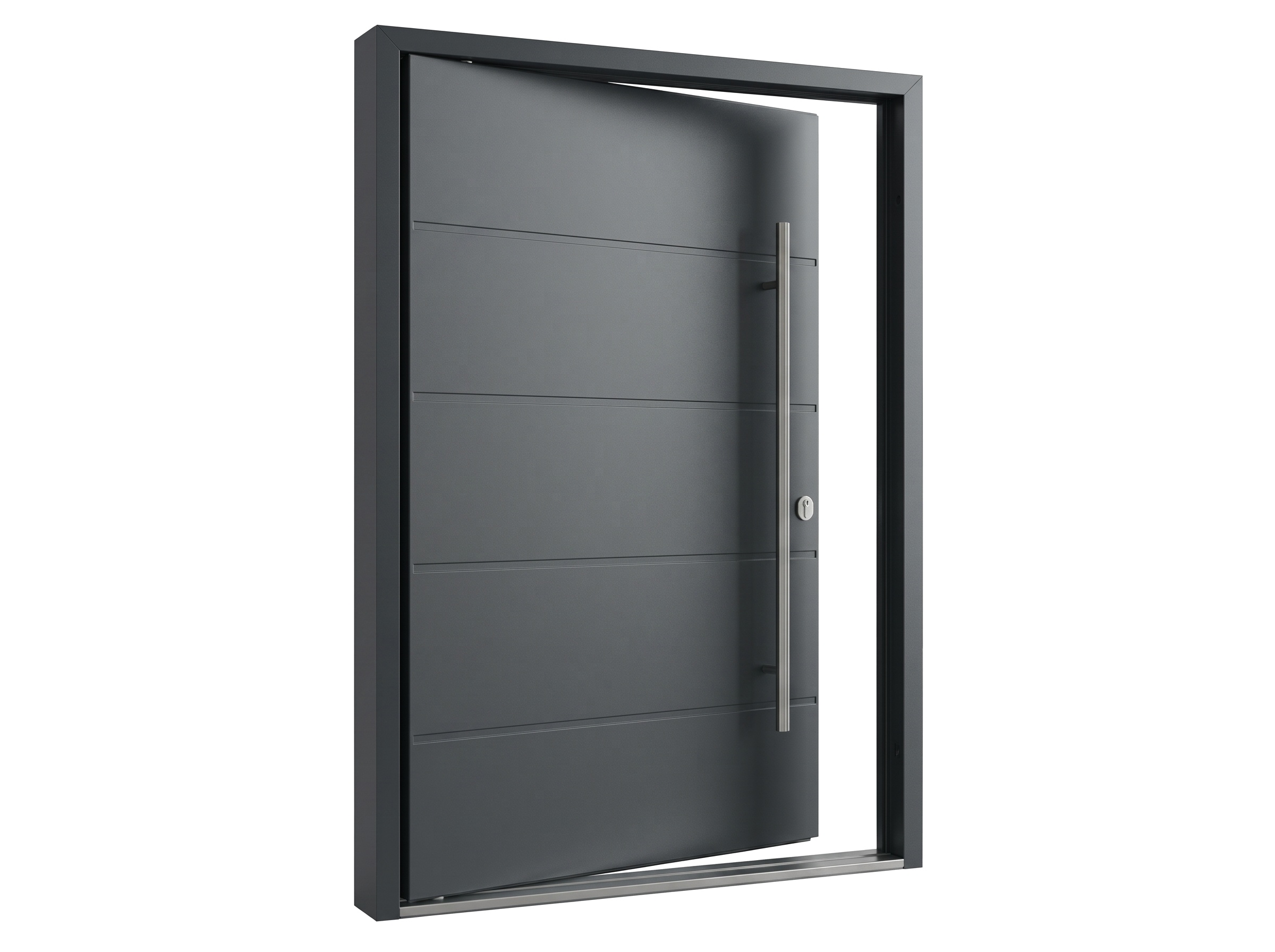 Asaline - ყრუ : პანელური შესასვლელი კარი (Flush Aluminum Panel Door)